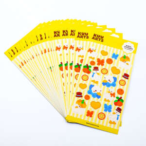 Colorful Digital Printing Waterproof Self Adhesive Vinyl Paper Kiss Cut Custom Matte Stickers Sheets