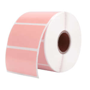High Quality Customized Size Direct Thermal Labels Colorful Circle Round Self Adhesive Thermal Stickers On Clothes
