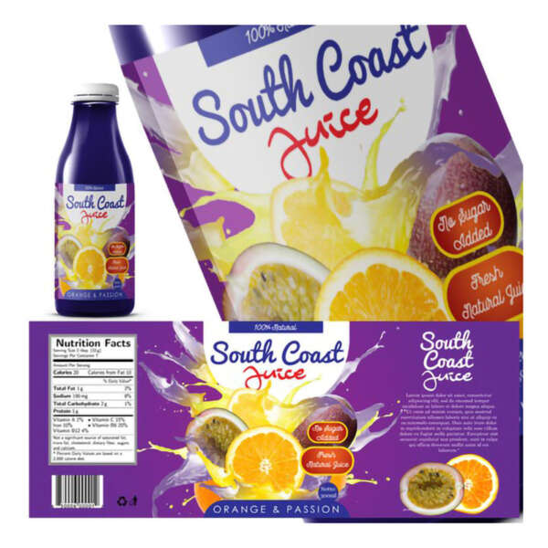 BOPP roll sticker for juice bottle packaging