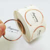Transparent cosmetic sticker samples