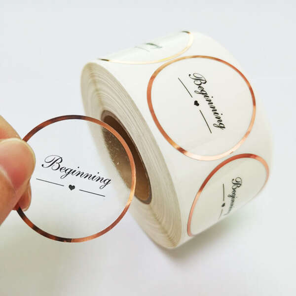 Transparent cosmetic sticker samples