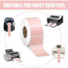 Self adhesive thermal label rolls