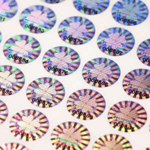 Printing Anti-counterfeiting Label Custom 3D Hologram Sticker, 3D Holographic Security Label