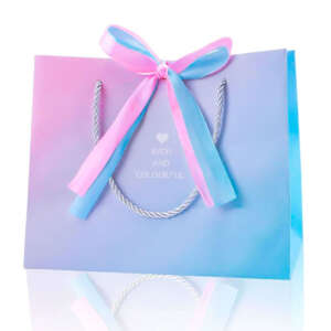 Custom Logo Printed Paper Shopping Bag With Ribbon Handle Bolsas De Papel For Clothing Gift Packaging