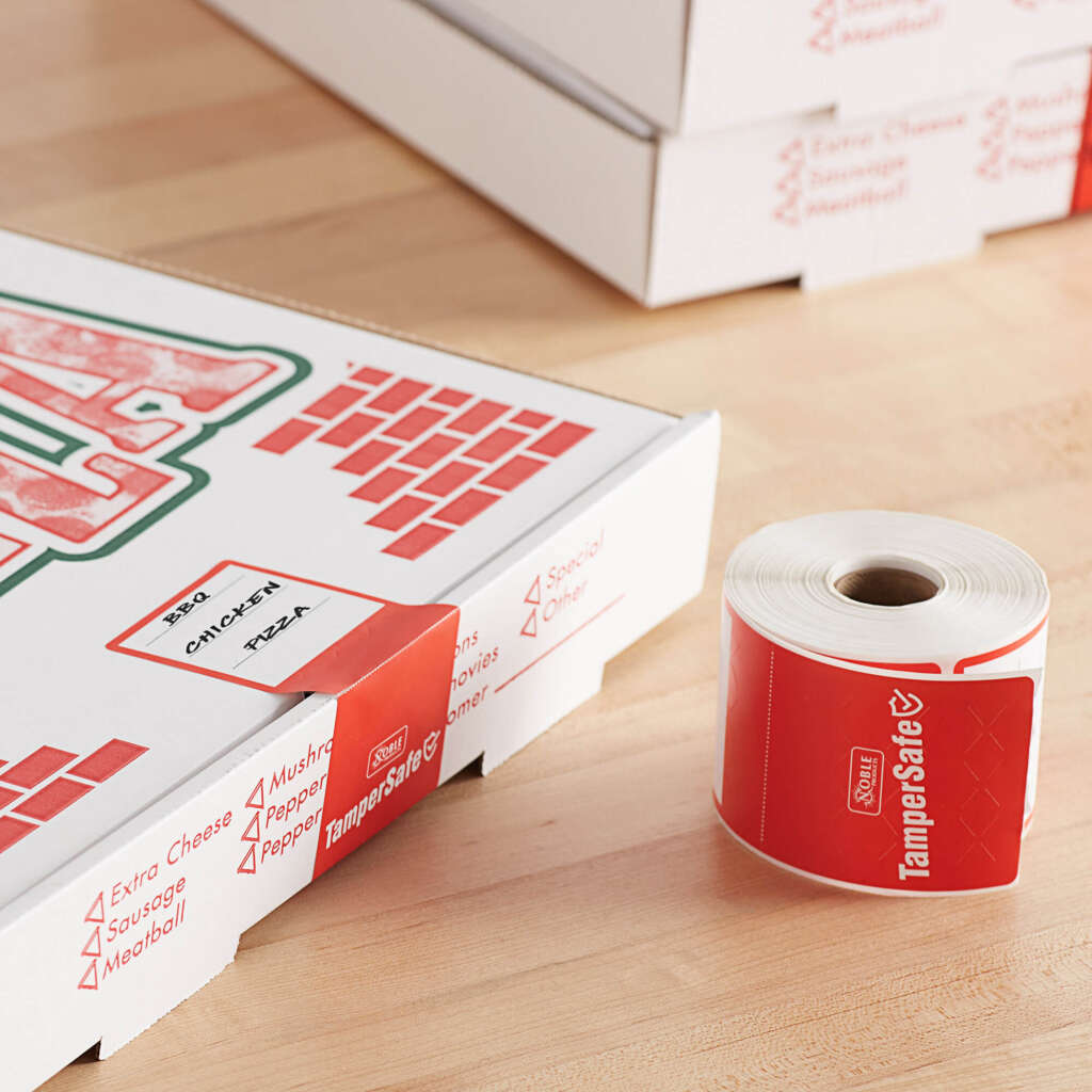 Customizable Pizza Box Label Custom Pizza Box Labels | Waterproof Takeout Stickers