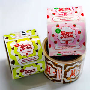 Custom Self Adhesive Digital Logo Printing Honey Seasoning Jam Spice Plastic Jars Labels For Food