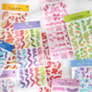 Custom Fancy Personalised Vinyl Hologram Rainbow Glitter Finished Film Lamination Kiss Cut Sticker Sheet