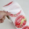 Waterproof circle labels for jars and boxes