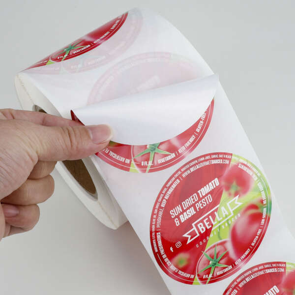Waterproof circle labels for jars and boxes