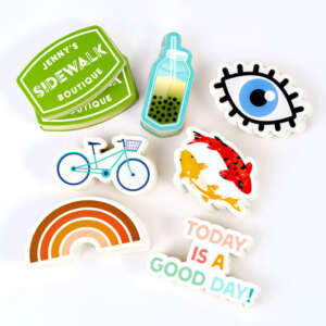 Custom Personalized Logo Adhesive Sticker Vinyl PVC Letter Die Cut Stickers For Business Promotion