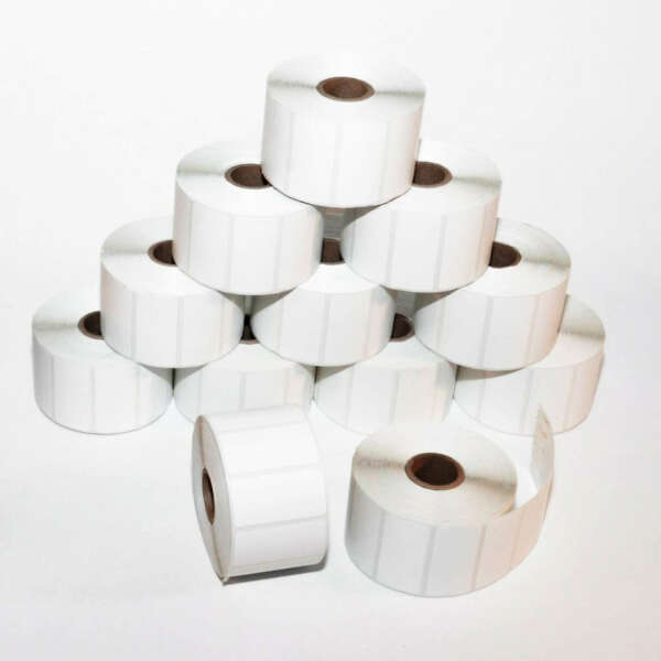 Freezer adhesive thermal labels