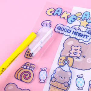 Transparent Vinyl Printing Kiss Cut Sticker Printing Custom Clear Stickers Sheet For Kid