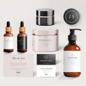 Custom Printing Waterproof Vinyl Cosmetic Logo Sticker Transparent Gold Foil Sticker Clear Perfume Sticker Roll Bottle Label