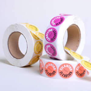 Factory Direct Custom Waterproof Pvc Sticker Printing Round Self Adhesive Sticker