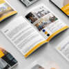 Custom catalog brochure booklet printing with matte cover