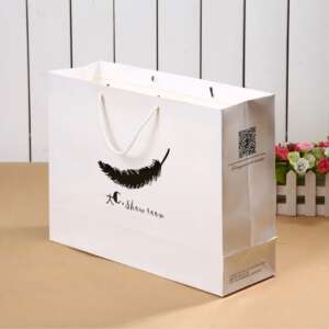 Biodegradable Luxury Custom Own Logo Printed Bolsa De Papel Retail Clothing Packaging Shopping Paper Bag For Apparel