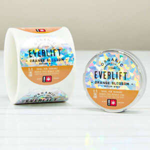 Custom Digital Printing Personalized Waterproof Laser Film Labels Plastic Adhesive Holographic Sticker Rainbow Reflective Foil