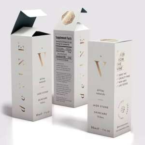 Custom Luxury Print Cosmetic Box Glass Essential Oil Dropper Bottle Paper Boxes For Packaging Beauty Products
