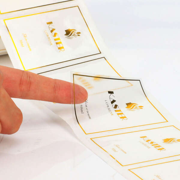 Custom logo cosmetic label sheets