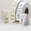 Paper queue ticket card rolls with thermal print surface