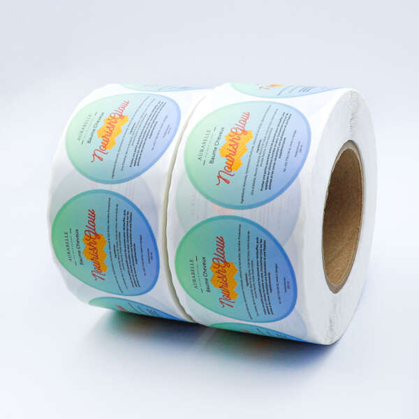 Custom printed round label rolls for brands