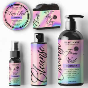 Waterproof Cosmetic Logo Self Adhesive Vinyl Roll Bottle Packaging Stickers Customized Skincare Products Label Printing Services