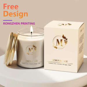 Custom Logo Printing Luxury Gift Contenant Emballage Boite De Bougie Rigid Candle Paper Boxes With Logo Packaging Box For Candle