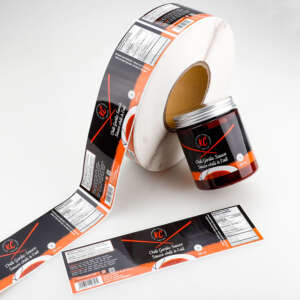 Custom Waterproof Glossy Self Adhesive Vinyl Etiquette Chili Hot Sauce Bottle Packaging Sticker Label For Food Jar Canned