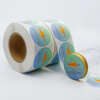 Waterproof round sticker roll for packaging