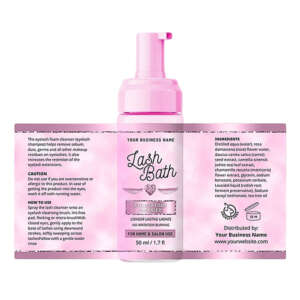 Customization Printing Logo Cosmetic Bottle Label Hot Stamping Gold Foil Vinyl Stickers Roll Skincare Lash Shampoo Custom Label