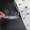 Waterproof clear label rolls
