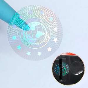 Custom 3D Anti-counterfeit ID Transparent Holographic Sticker Transparent Hologram Overlay