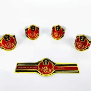 Custom Cigar Band Paper Ring Sticker Label Printing Embossing Cigar Private Ring Brand Label
