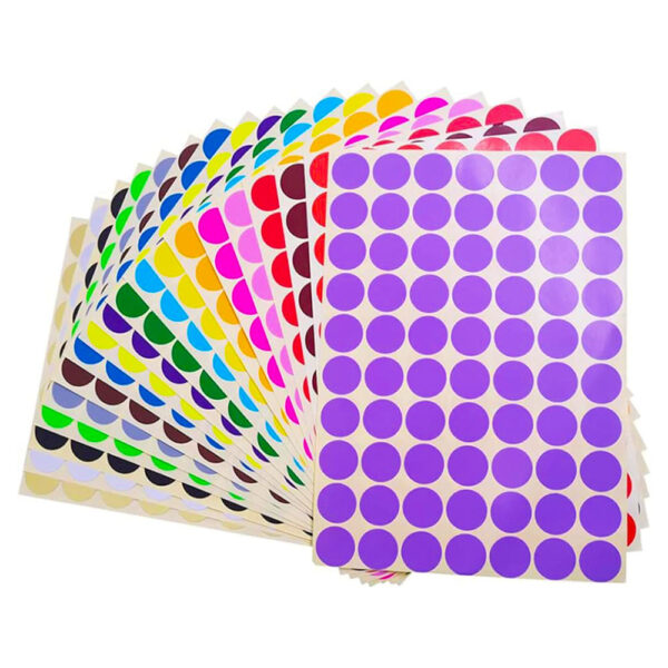 Blank circle label stickers for product and gift packaging