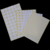Blank white round sticker sheets for custom label printing