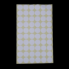 White blank circle stickers for product labels and packaging
